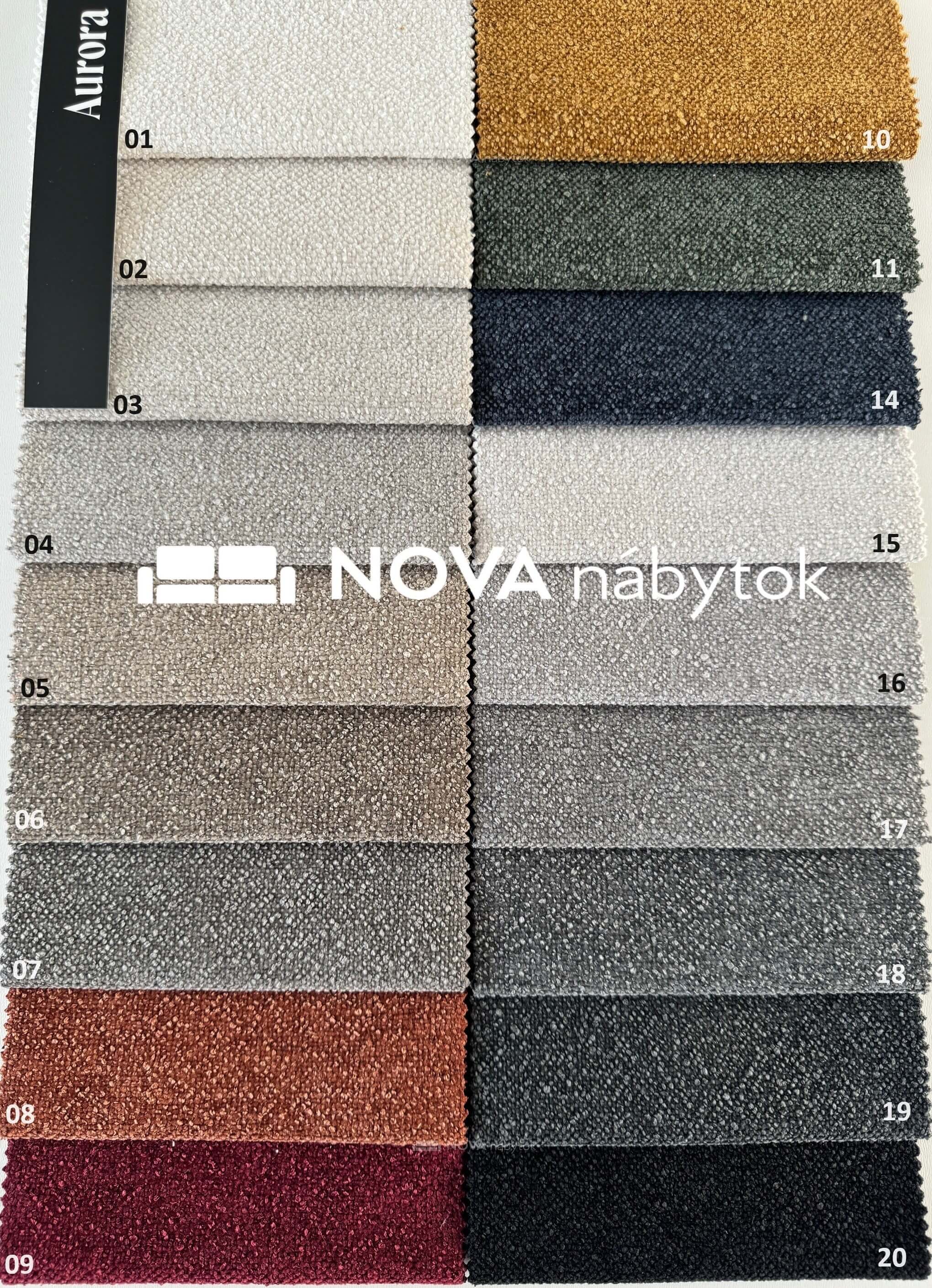 Aurora potahová látka Nábytek NOVA